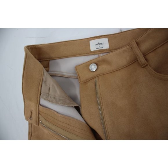 Aritzia‎ wilfred vegan suede pants Women’s 6 Melina Faux Suede high waisted - Picture 7 of 10